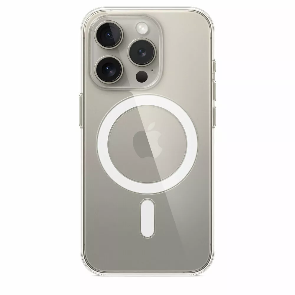 Чехол Apple iPhone 15 Pro Max Clear Case with MagSafe, прозрачный